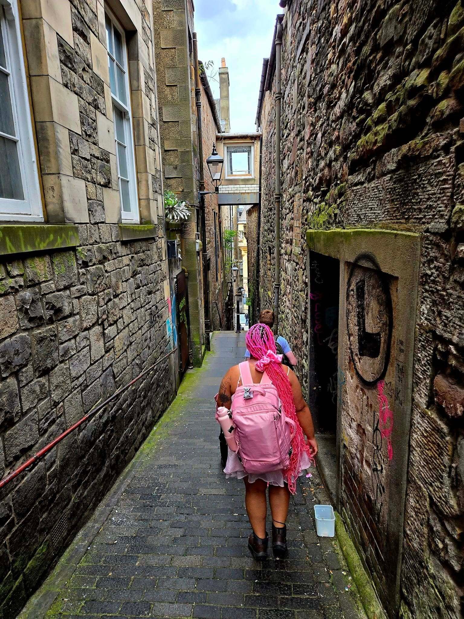 Historic street in scotland